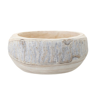 Paulownia Wood Bowl, White