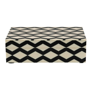 Patterned Box, Black/ White