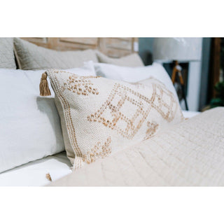 Farm Lumbar Pillow, Ivory/ Natural