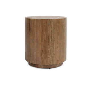 Lay Round Side Table, Light Brown